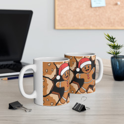 Mug Bonhomme en Pain d'Épice de Noël - Père Noël Festif  pour enfant et adulte