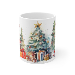 Mug Noël avec Père Noël et Renne - Cadeau Festif et Original pour les Fêtes