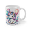 Mug Licorne Arc-en-Ciel et Ballons - Cadeau Fantaisie et Magique pour enfant et adulte