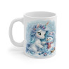 Mug Licorne et Bonhomme de Neige - Cadeau Hivernal Magique Noël pour enfant et adulte
