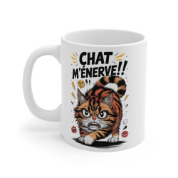 Mug Tasse Chat M'énerve -...