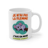 Mug Koala Animal "Je n'ai pas la Flemme, j'suis en Mode Économie d'Énergie" - Cadeau Amusant pour Paresseux