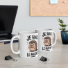 Mug Hérisson Animal  "Je Hais Le Matin" - Idée Cadeau Drôle, Humour pour les Non-Matinaux pour enfant et adulte