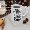 Mug Tasse Animal Chat "Tout Plaquer pour Devenir un Chat" - Idée Cadeau Humour, Drôle et Détente