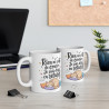 Mug Tasse Chat Animal "Rien ne sert de courir, je suis déjà en retard" - Design Humour avec Chat Endormi