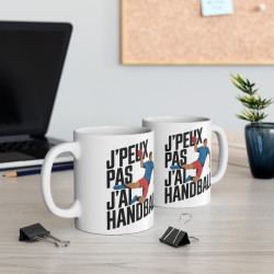 Mug Tasse Handball Sport "J'peux pas, j'ai Handball" - Cadeau Parfait pour les Passionnés de Handball