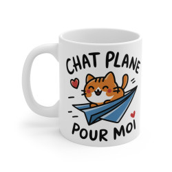 Mug Chat "Chat plane pour...