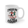 Mug Tasse Drôle "J'peux Pas, J'vais Courir" - Pour Les Passionnés de Running