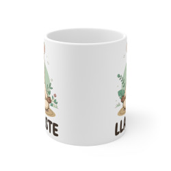 Mug Tasse Animal Llama "Llamaste" -  Idée cadeau Humour,Paix et Sérénité en Toute Simplicité