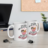 Mug Tasse Animal drôle "Les chiens ont des propriétaires, les chats ont du personnel" - Idée Cadeau Humour Félin