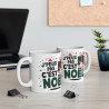 Mug Tasse Noël "J'peux pas, c'est Noël" - idée cadeau Design Festif avec Père Noël