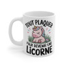 Mug Tasse Licorne Drôle "Tout plaquer pour devenir une licorne" - Idée cadeau Design Mignon et Fantaisie