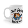 Mug Tasse Chat drôle "Chat plane pour moi" - Design Mignon et Amusant pour les Amoureux des Chats