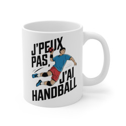 Mug Tasse Hand "J'peux pas, j'ai Handball" - Cadeau Parfait pour les Passionnés de Handball