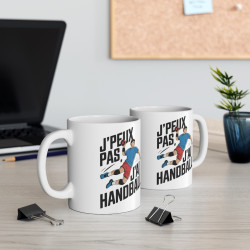 Mug Tasse Hand "J'peux pas, j'ai Handball" - Cadeau Parfait pour les Passionnés de Handball