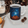 Mug Halloween "Citrouille Terrifiante sous la Lune" idée cadeau citrouille pour enfant et adulte