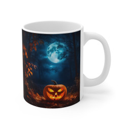 Mug Citrouille Halloween "Citrouille Terrifiante sous la Lune"