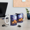 Mug Tasse Halloween "Citrouilles Magiques sous la Pleine Lune" idée cadeau Halloween pour enfant et adulte