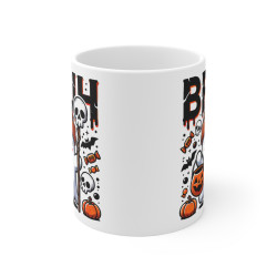 Mug "BRUH Halloween Fantôme en Céramique - Idée Cadeau Originale - Pour Enfants et Adultes Tasse à café