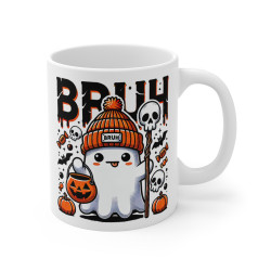 Mug "BRUH Halloween Fantôme en Céramique - Idée Cadeau Originale - Pour Enfants et Adultes Tasse à café