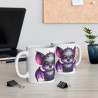 Tasse Mug Chauve-Souris en Céramique Halloween - Idée Cadeau Originale - pour Enfants et Adultes - Tasse à Café