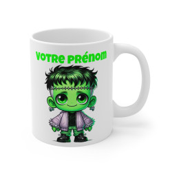 Tasse Mug Monstre Halloween en Céramique Personnalisable - Idée Cadeau Originale - pour Enfants et Adultes - Tasse à Café