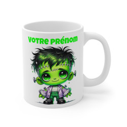 Tasse Mug Monstre Halloween en Céramique Personnalisable - Idée Cadeau Originale - pour Enfants et Adultes - Tasse à Café