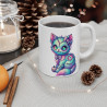 Tasse Mug Chat Zombie Halloween en Céramique - Idée Cadeau Originale - pour Enfants et Adultes - Tasse à Café