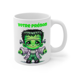 Tasse Mug Monstre Personnalisable Halloween en Céramique - Idée Cadeau Originale - pour Enfants et Adultes - Tasse à Café
