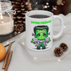 Tasse Mug Monstre Personnalisable Halloween en Céramique - Idée Cadeau Originale - pour Enfants et Adultes - Tasse à Café
