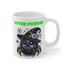 Tasse Mug Araignée Sorcière en Céramique Halloween  Personnalisable avec Prénom - pour Enfants et Adultes