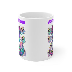 Tasse Mug Chat Halloween Fantaisie en Céramique - Personnalisable - Idée Cadeau Originale - pour Enfants et Adultes