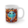 Tasse Mug Fantôme Citrouille en Céramique Halloween - Idée Cadeau Originale pour Enfants et Adultes