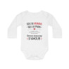 Body bébé  drôle "50% de maman, 50% de papa" - Doux, coton