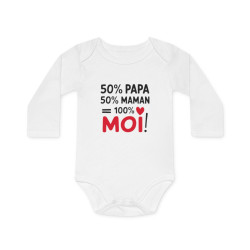 Body bébé "50% Papa, 50%...