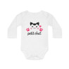 Body bébé "Petit chat" -Animal  Motif mignon, coton doux, manches longues