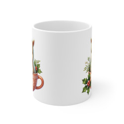 Tasse Mug Lama en Céramique Noël - Idée Cadeau Originale - pour Enfants et Adultes Tasse à Café Décorative