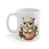 Tasse Mug Lama en Céramique Noël - Idée Cadeau Originale - pour Enfants et Adultes Tasse à Café Décorative