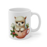 Tasse Mug Lama en Céramique Noël - Idée Cadeau Originale - pour Enfants et Adultes Tasse à Café Décorative