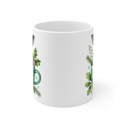 Tasse Mug Lapin en Céramique Noël - Idée Cadeau Originale - pour Enfants et Adultes Tasse à Café Hivernale