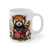 Tasse Mug Panda Roux en Céramique Noël - Idée Cadeau Originale - pour Enfants et Adultes Tasse à Café Festive