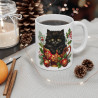 Tasse Mug Chat Noir en Céramique Noël - Idée Cadeau Originale - pour Enfants et Adultes Tasse à Café Hivernale