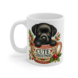 Tasse Mug Chiot Noir en...
