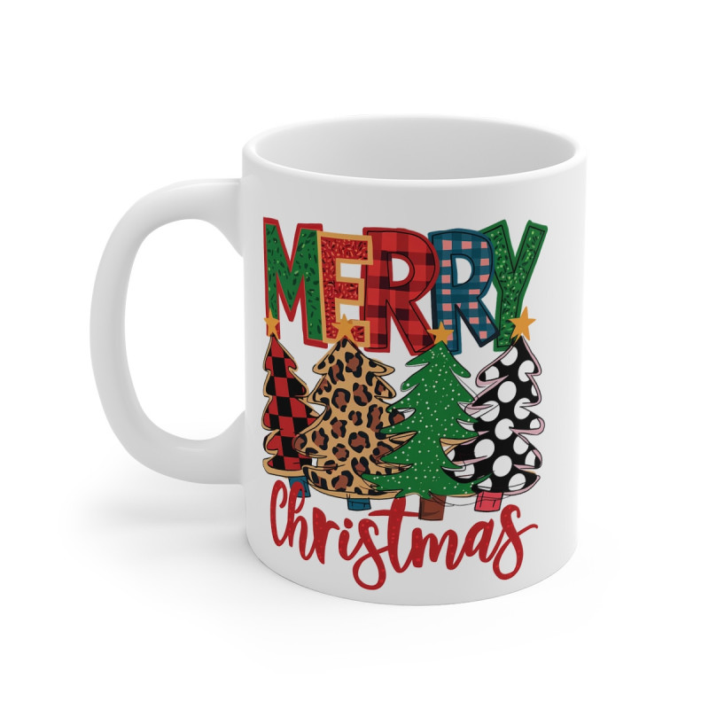 Tasse Mug de Noël "Merry Christmas" en Céramique - Idée Cadeau Originale - pour Enfants et Adultes Tasse Festive