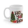 Tasse Mug de Noël "HO HO HO" avec Sapin et Cadeaux en Céramique - Idée Cadeau Originale - pour Enfants et Adultes