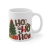 Tasse Mug de Noël "HO HO HO" avec Sapin et Cadeaux en Céramique - Idée Cadeau Originale - pour Enfants et Adultes