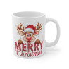 Tasse Mug de Noël avec Renne de Noël "Merry Christmas" en Céramique - Idée Cadeau Originale - pour Enfants et Adultes