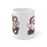 Tasse Mug de Noël "Ho Ho Ho" avec Père Noël et Motifs Festifs - Cadeau Original en Céramique pour Enfants et Adultes