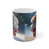 Tasse de Noël "Père Noël Adorable" avec Petit Cœur - Mug en Céramique Festif pour Enfants et Adultes