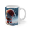 Tasse de Noël "Père Noël Adorable" avec Petit Cœur - Mug en Céramique Festif pour Enfants et Adultes